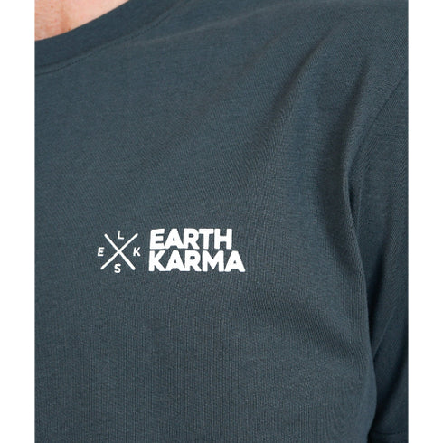 Earth Karma Brushed T-Shirt - Stone Green